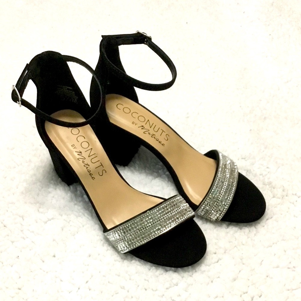 BRAND NEW Coconuts by Matisse Black Suede Diamond Heels
